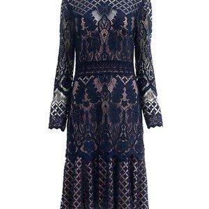 Tadashi Shoji Navy Mid Dress